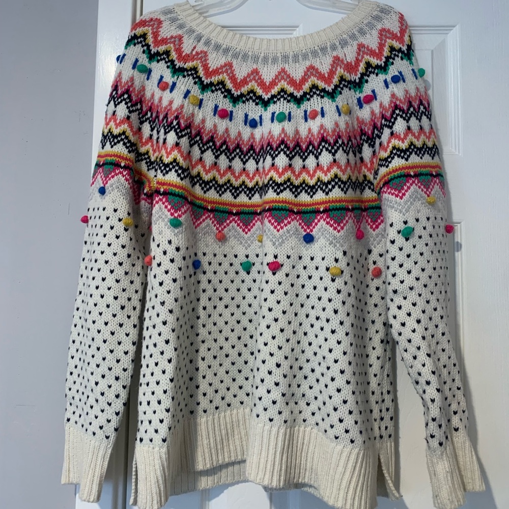 Talbot’s Fair Isle Sweater Size L